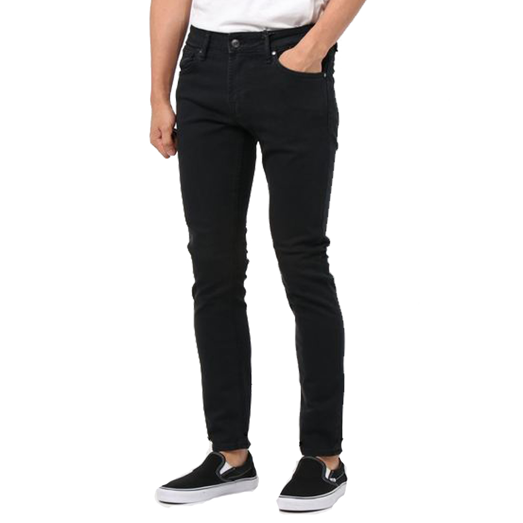 M93AN1D3KT1 - JEANS - eliosjeans - GUESS JEANS PANTALONI MODA UOMO MIAMI  SUPER SKYNNY STRETCH NERO M93AN1D3KT1
