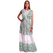 FACE TO FACE ABITO LUNGO IN GEORGETTE FANTASIA ELEGANTE DRESS EVENTO ISABEL A212