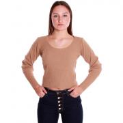 QUEGUAPA MAGLIA MAGLIONE SLIM STRECH COSTINE LANA DONNA RAGAZZA GIRL GEMMA 7351