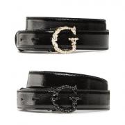 GUESS CINTURA DONNA IN VERNICE STRASS BRILLANTINI LOGO FIBBIA CINTA BW7745VIN25