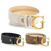 GUESS CINTURA DONNA GINEVRA 4G LOGO MODA FIBBIA ORO BELT CINTA BW7742VIN30