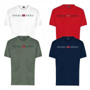 NORWAY MAGLIETTA T-SHIRT UOMO MAGLIA COTONE SPORT LOGO FRONTALE 836011