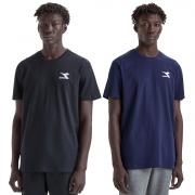 DIADORA T-SHIRT SS CHROMIA UOMO MAGLIA COTONE SPORT TINTA UNITA LOGO 102.177765