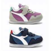 DIADORA SIMPLE RUN TD SCARPE SNEAKERS BAMBINO BAMBINA STRAPPO SPORT 101.179735