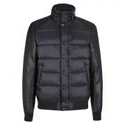 YES ZEE GIUBBOTTO UOMO GIACCA GIUBBINO PIUMINO CAPPUCCIO CON ECOPELLE J805/KA00