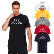 KAPPA T-SHIRT UOMO MAGLIA COTONE JERSEY SPORT REGULAR FIT LOGO CROMEN 303HZ70