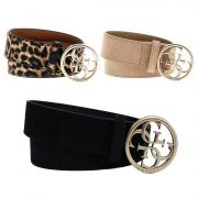 GUESS CINTURA DONNA SUEDE BRILLANTINI LOGO FIBBIA CINTA W4GZ22WG750