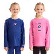 DIADORA JG.T-SHIRT LS LOGO MAGLIA BAMBINA COTONE MANICA LUNGA 102.180959