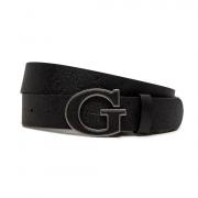 GUESS CINTURA UOMO VERA PELLE FIBBIA LOGO IMPRESSO CINTA MODA UNISEX M4BZ31L0VG0