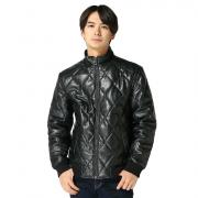 GUESS GIUBBOTTO UOMO GIACCA ECOPELLE GIUBBINO BOMBER TRAPUNTATO M4BL28WGJ60
