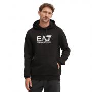 EA7 EMPORIO ARMANI FELPA UOMO CAPPUCCIO LOGO MAXI MISTO COTONE 6DPM02PJVTZ