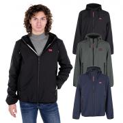 NORWAY GIUBBOTTO GIACCA GIUBBINO UOMO CON CAPPUCCIO IN SOFTSHELL PILE 119141