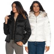 YES-ZEE GIUBBOTTO DONNA GIUBBINO CORTO GIACCA PIUMINO CAPPUCCIO ZIP J016/QV00