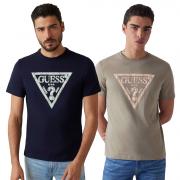 GUESS T-SHIRT UOMO MAGLIA COTONE JERSEY STRETCH LOGO TRIANGOLO SPORT M5GI06I3Z14