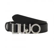 LIU JO CINTURA DONNA GIRL BRILLANTINI LOGO FIBBIA CINTA BELT PROJE AA5230E0054