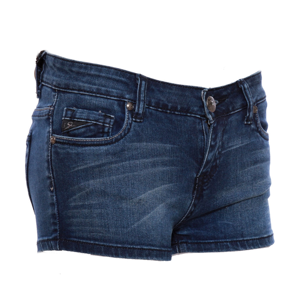 YES-ZEE - MINI SHORTS JEANS PANTALONCINO DONNA COTONE SEXY MODA SPORT art. P206
