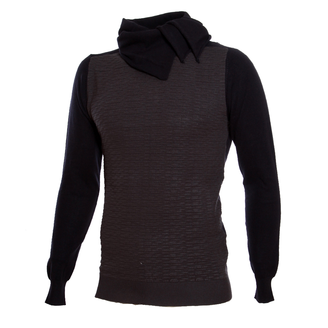 NEROVAGO - MAGLIA PULLOVER UOMO LANA PULLOVER COLLO INCROCIATO T-SHIRT 751840