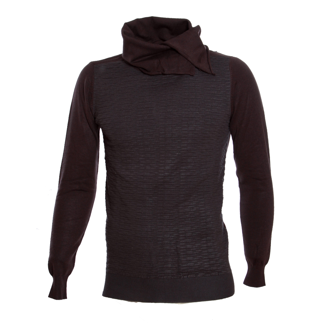 NEROVAGO - MAGLIA PULLOVER UOMO LANA PULLOVER COLLO INCROCIATO T-SHIRT 751840