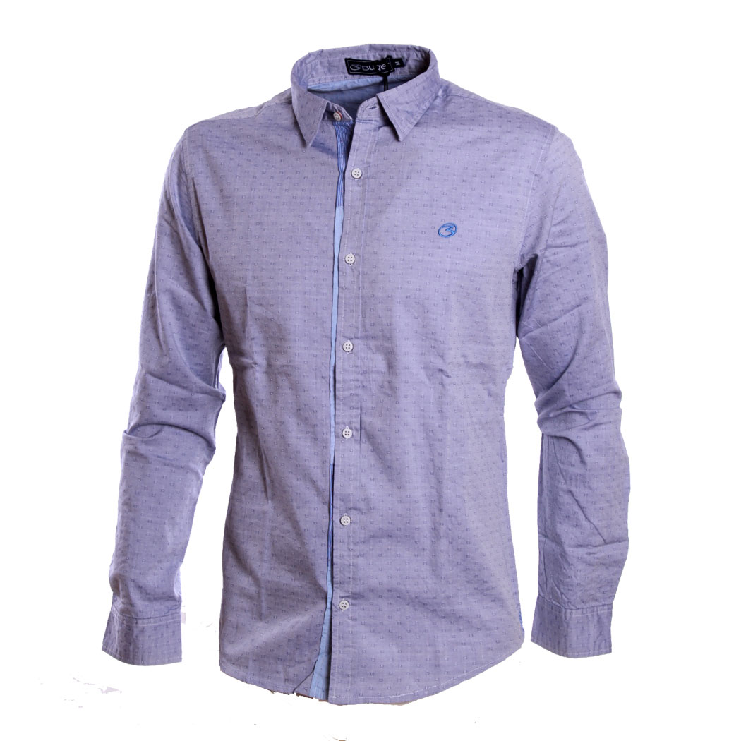 BUGER CAMICIA UOMO COTONE SLIM FIT MODERATO MODA SHIRT SOFT FANTASIA art. SLIM