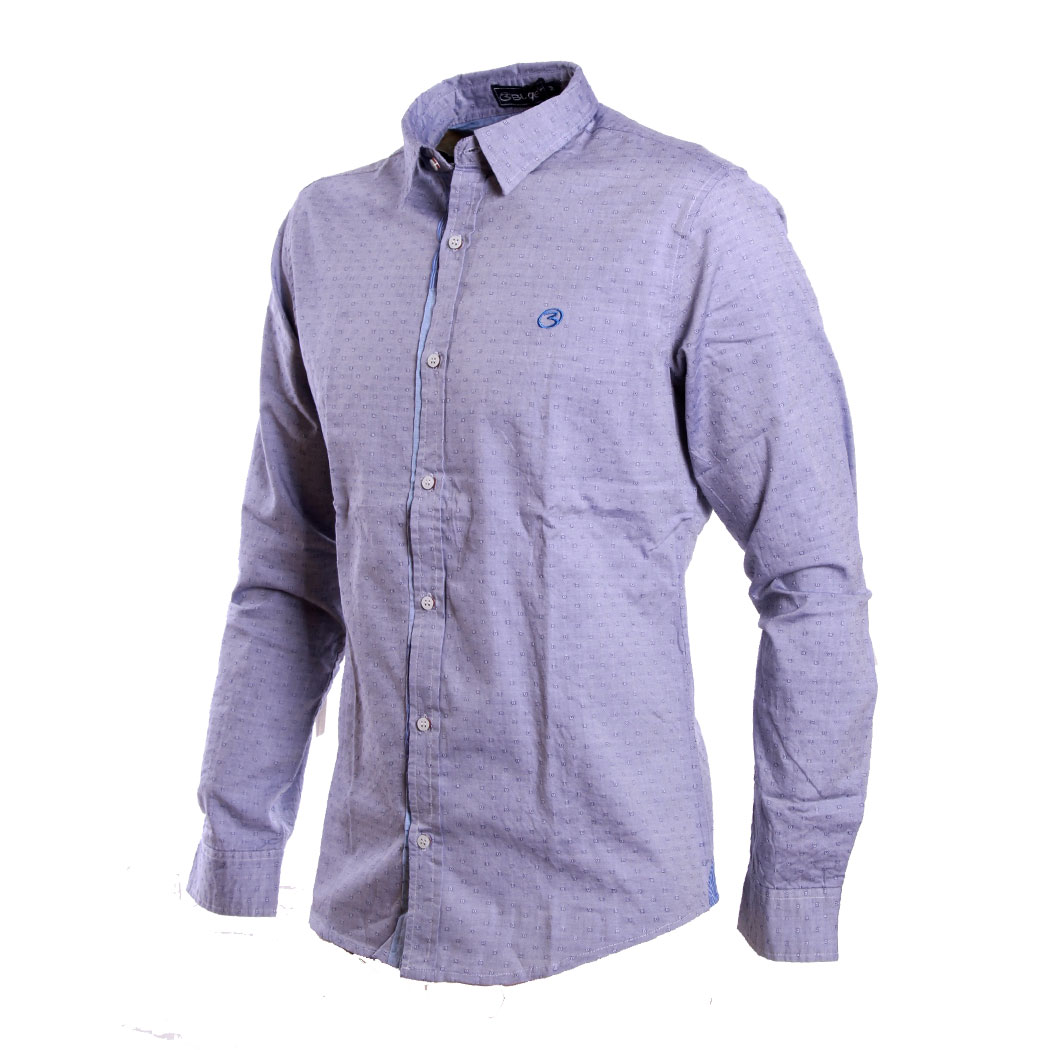 BUGER CAMICIA UOMO COTONE SLIM FIT MODERATO MODA SHIRT SOFT FANTASIA art. SLIM