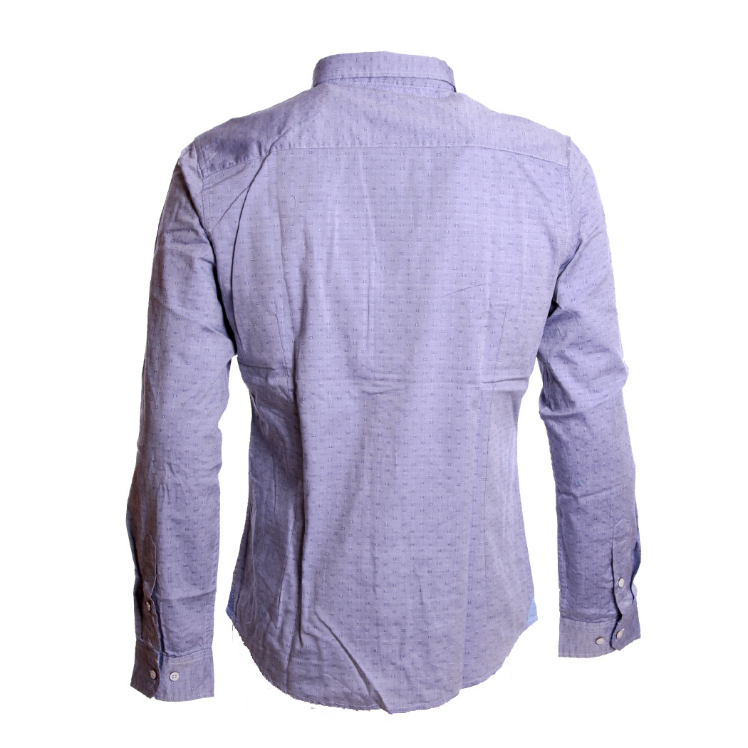 BUGER CAMICIA UOMO COTONE SLIM FIT MODERATO MODA SHIRT SOFT FANTASIA art. SLIM