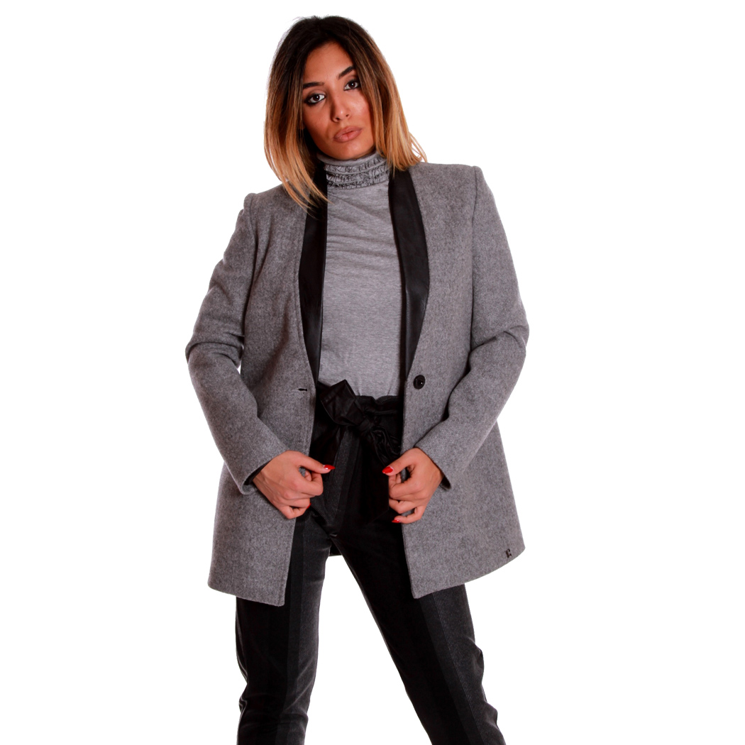 COCONUDA GIACCA LUNGA CAPPOTTO DONNA RAGAZZA JACKET MODA SEXY C2400