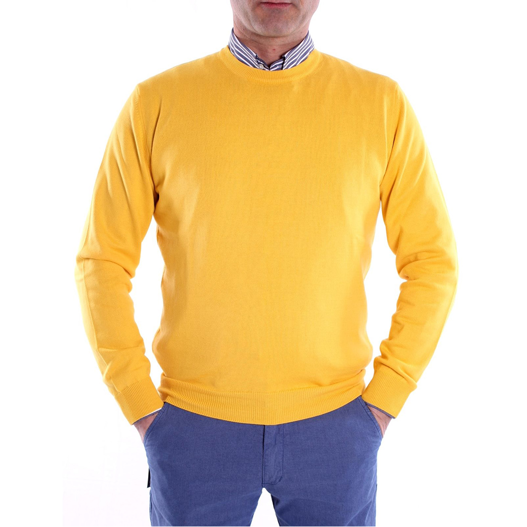 MAGLIA PULLOVER UOMO COTONE GIROCOLLO OVER TAGLIE GRANDI 4XL 5XL 6XL ART. H5223