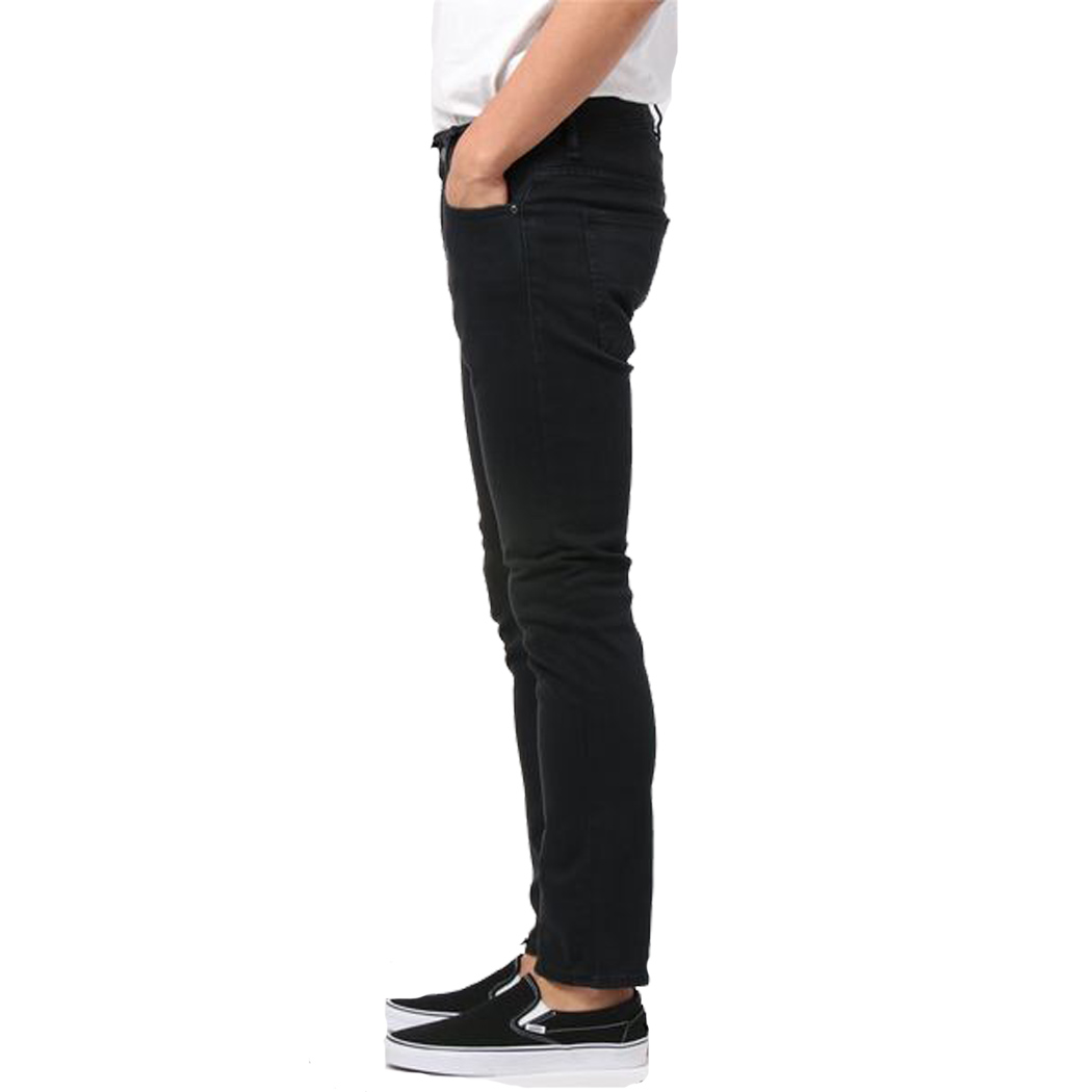 M93AN1D3KT1 - JEANS - eliosjeans - GUESS JEANS PANTALONI MODA UOMO MIAMI  SUPER SKYNNY STRETCH NERO M93AN1D3KT1