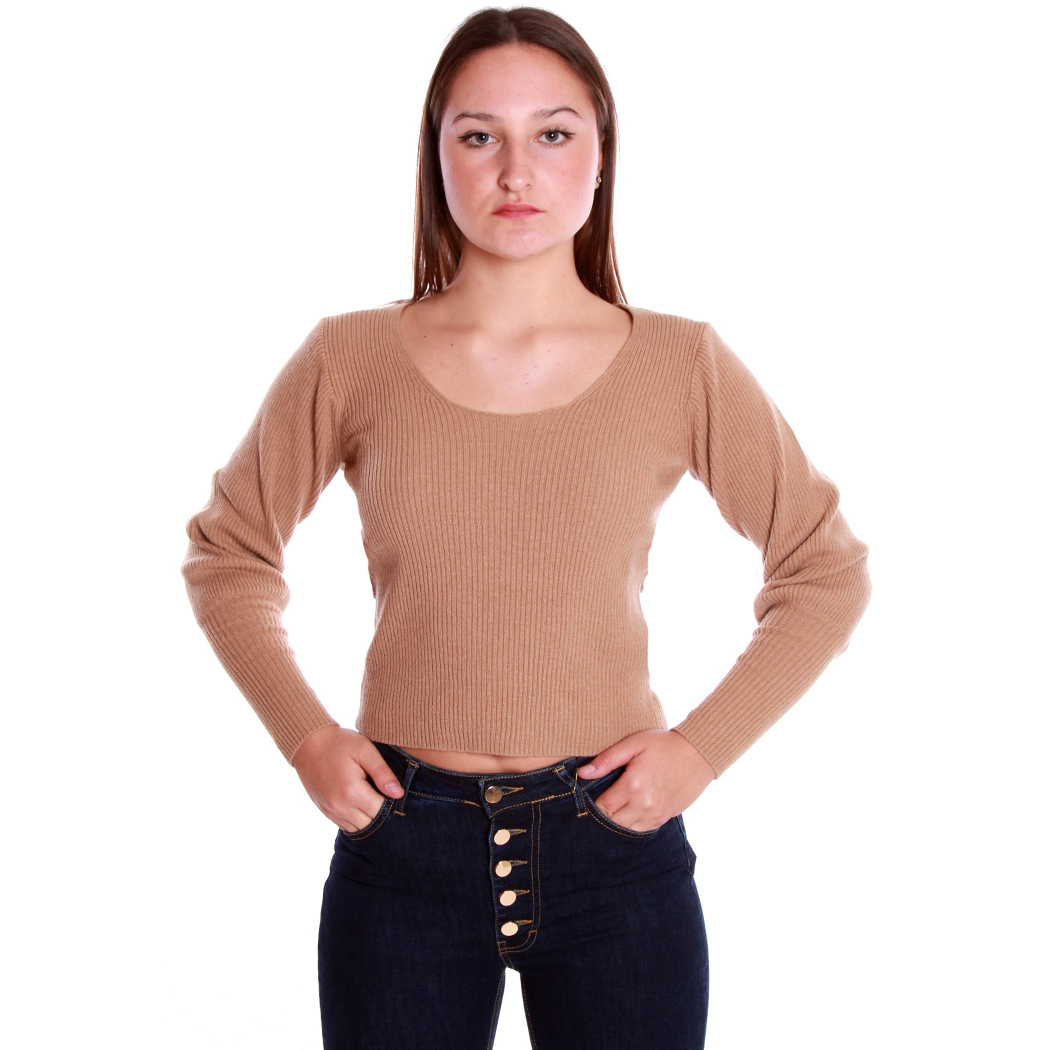 QUEGUAPA MAGLIA MAGLIONE SLIM STRECH COSTINE LANA DONNA RAGAZZA GIRL GEMMA 7351