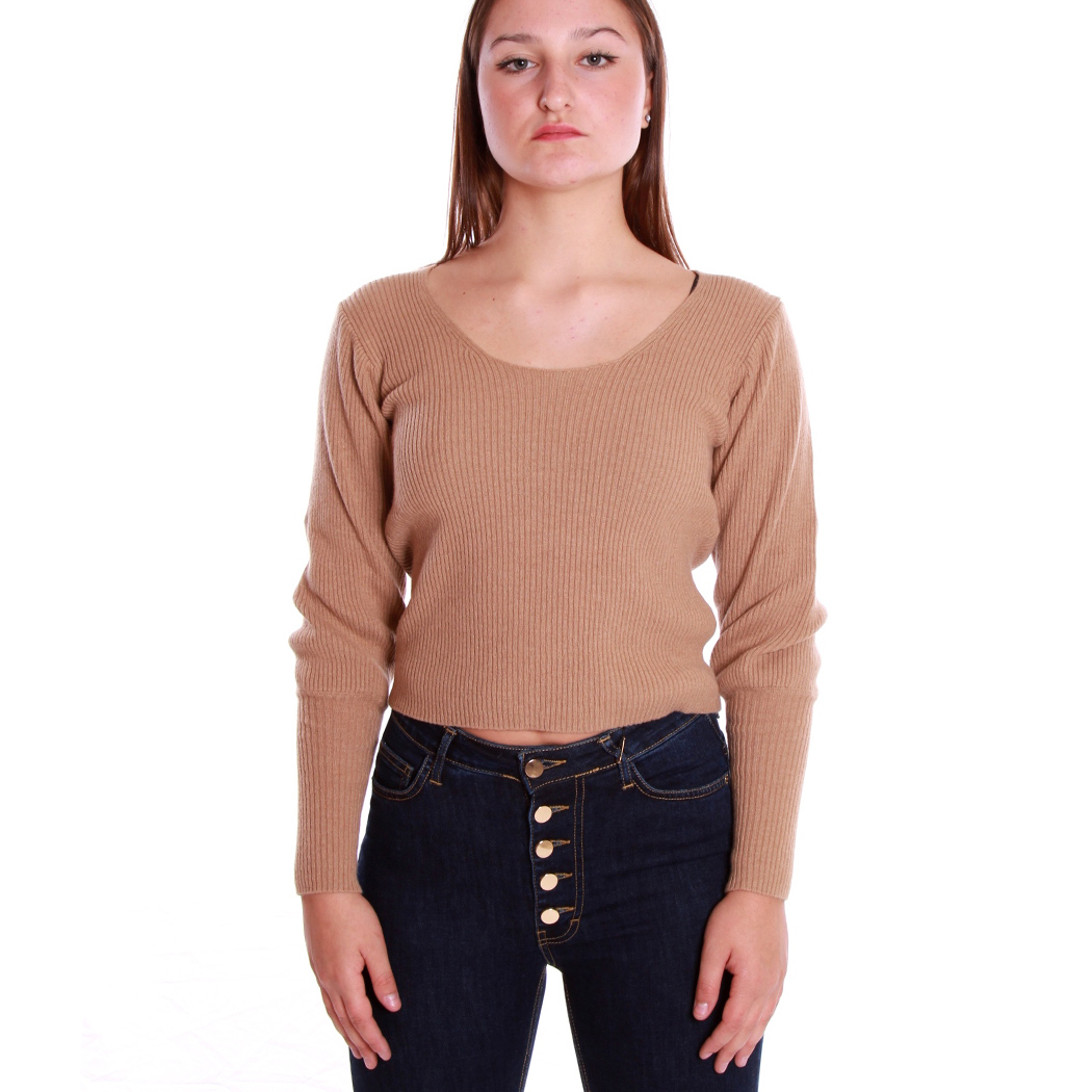 QUEGUAPA MAGLIA MAGLIONE SLIM STRECH COSTINE LANA DONNA RAGAZZA GIRL GEMMA 7351