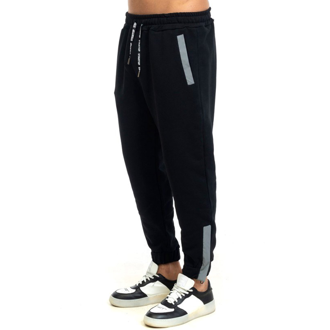 PU3052 - PANTALONI, UOMO, CORTI, LUNGHI, VELLUTO, JEANS, FUSTAGNA, LARGHI,  STRETTI, BERMU - eliosjeans - STARTUP PANTALONI SPORT UOMO BOY CON DETTAGLI  REFLECTIVE TUTA LOGO PU3052
