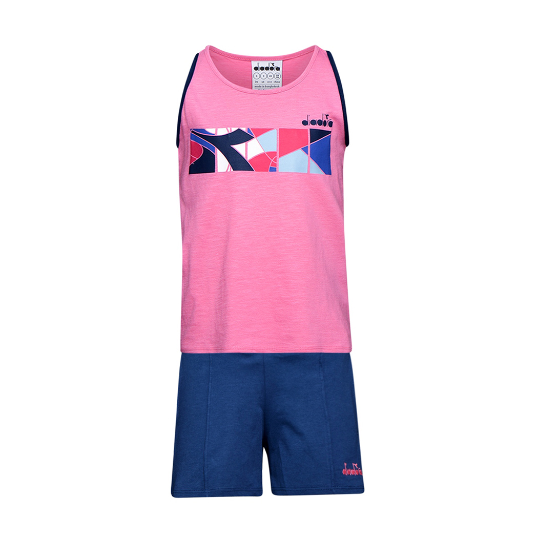 DIADORA JG SET FREGIO COMPLETINO COTONE BAMBINA CANOTTA PANTALONCINI 102.175900