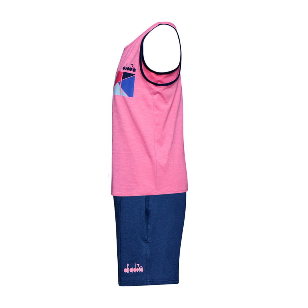DIADORA JG SET FREGIO COMPLETINO COTONE BAMBINA CANOTTA PANTALONCINI 102.175900