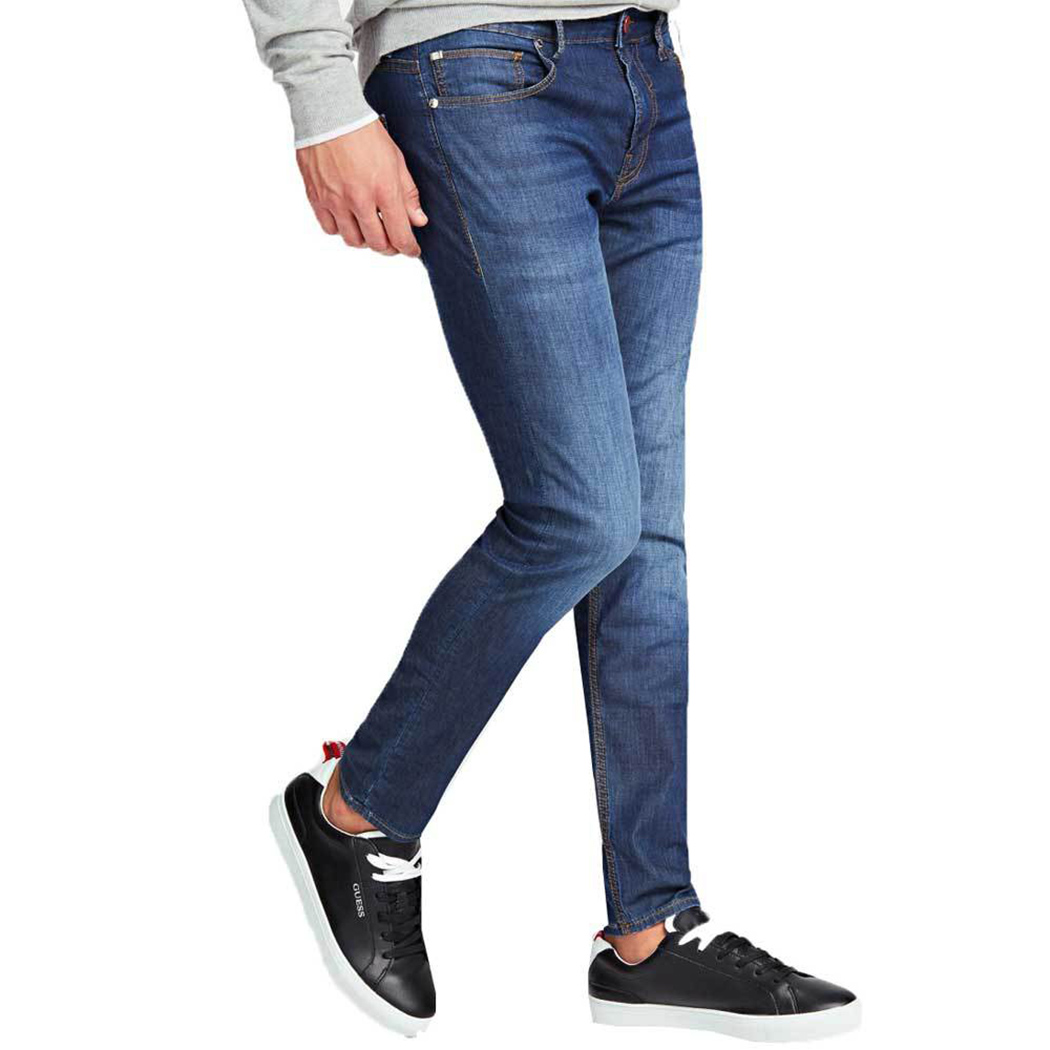 GUESS JEANS PANTALONI UOMO CHRIS SKIN STRETCH LEGGERO PRIMAVERILE M02A27D3ZM1