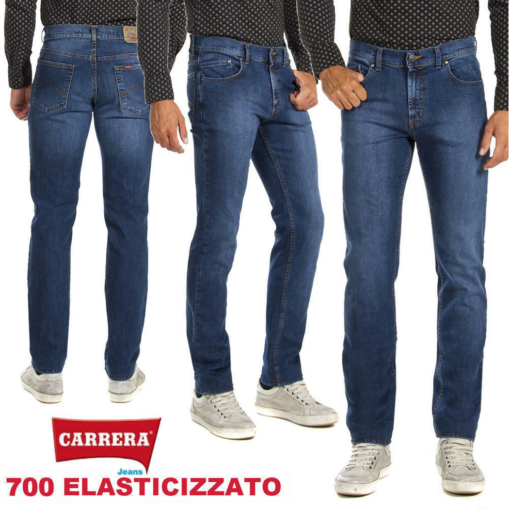CARRERA JEANS PANTALONI UOMO GAMBA COMODA STRETCH ELASTICIZZATI CLASSICO 700921S