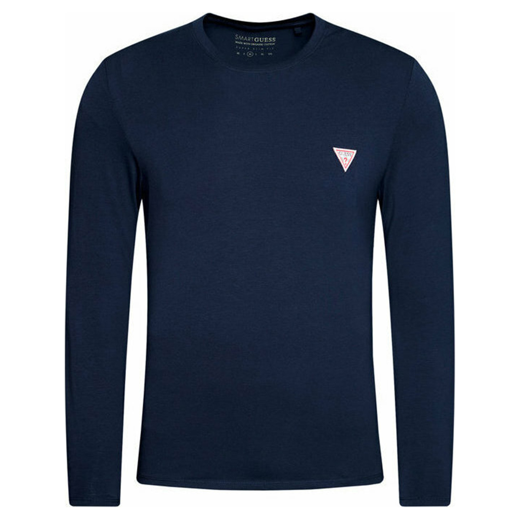 GUESS T-SHIRT UOMO MAGLIA COTONE MANICA LUNGA SPORT STRETCH BASIC M2YI28J1311