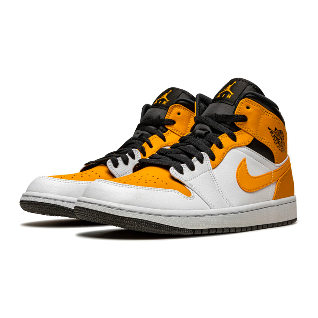 Scarpe donna Air Jordan 1 Mid (GS) White/ University Red-Topaz Mist
