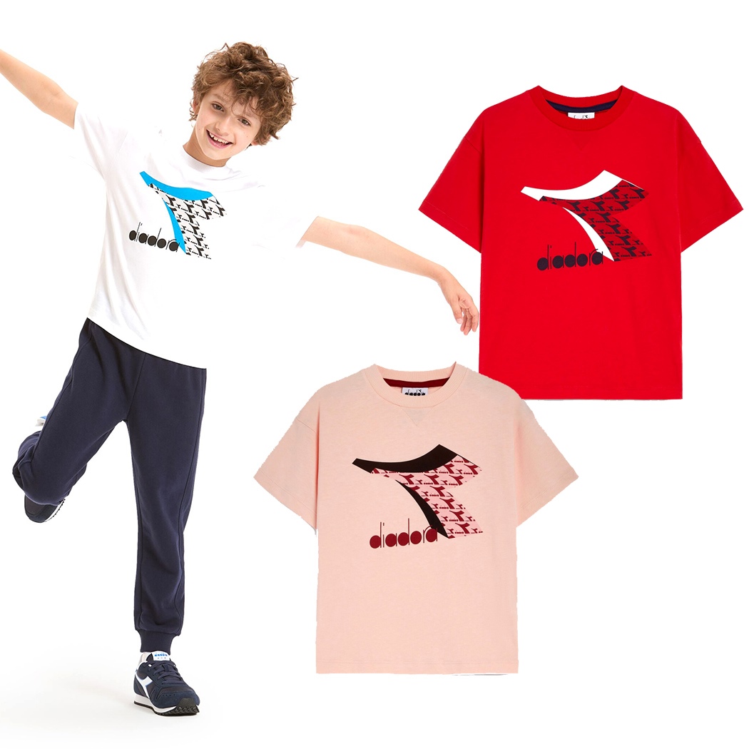 DIADORA JU. SS T-SHIRT CUBIC MAGLIA BAMBINO BAMBINA UNISEX COTONE 102.177801
