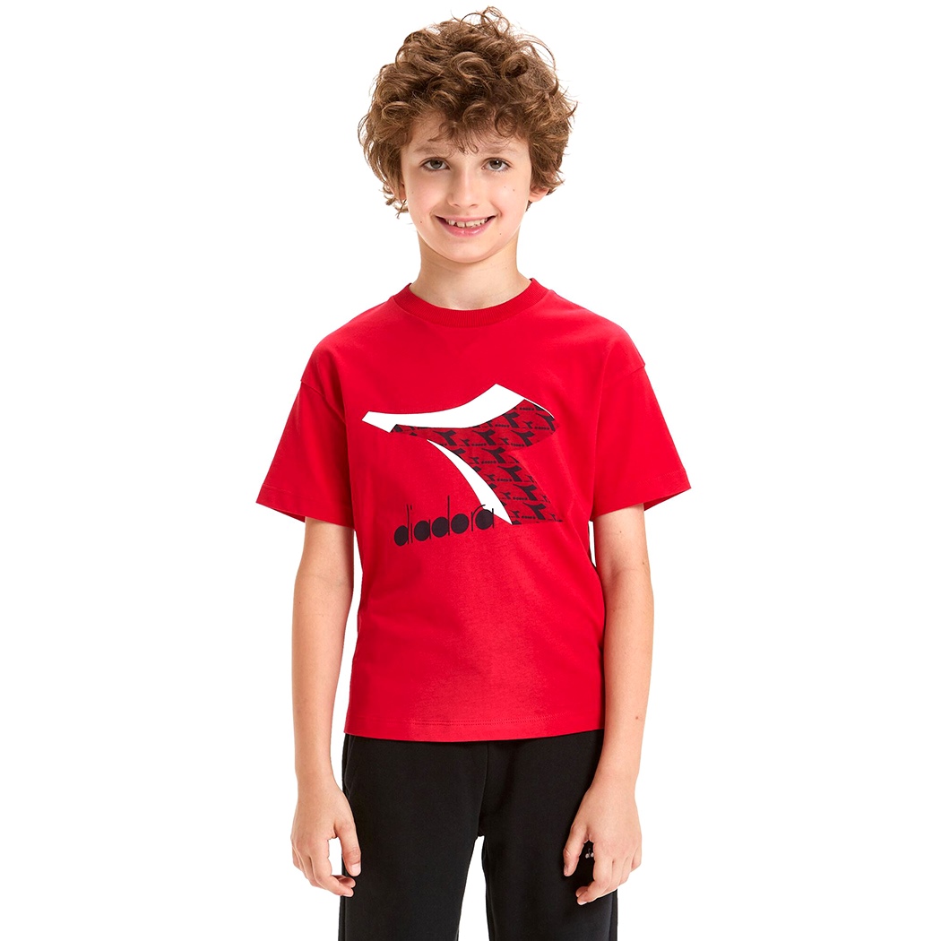 DIADORA JU. SS T-SHIRT CUBIC MAGLIA BAMBINO BAMBINA UNISEX COTONE 102.177801