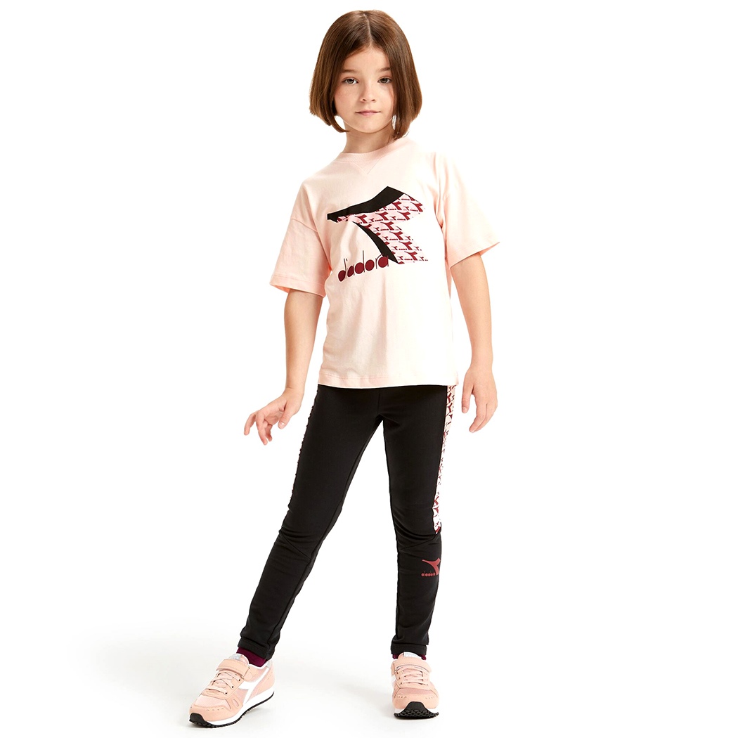 DIADORA JU. SS T-SHIRT CUBIC MAGLIA BAMBINO BAMBINA UNISEX COTONE 102.177801