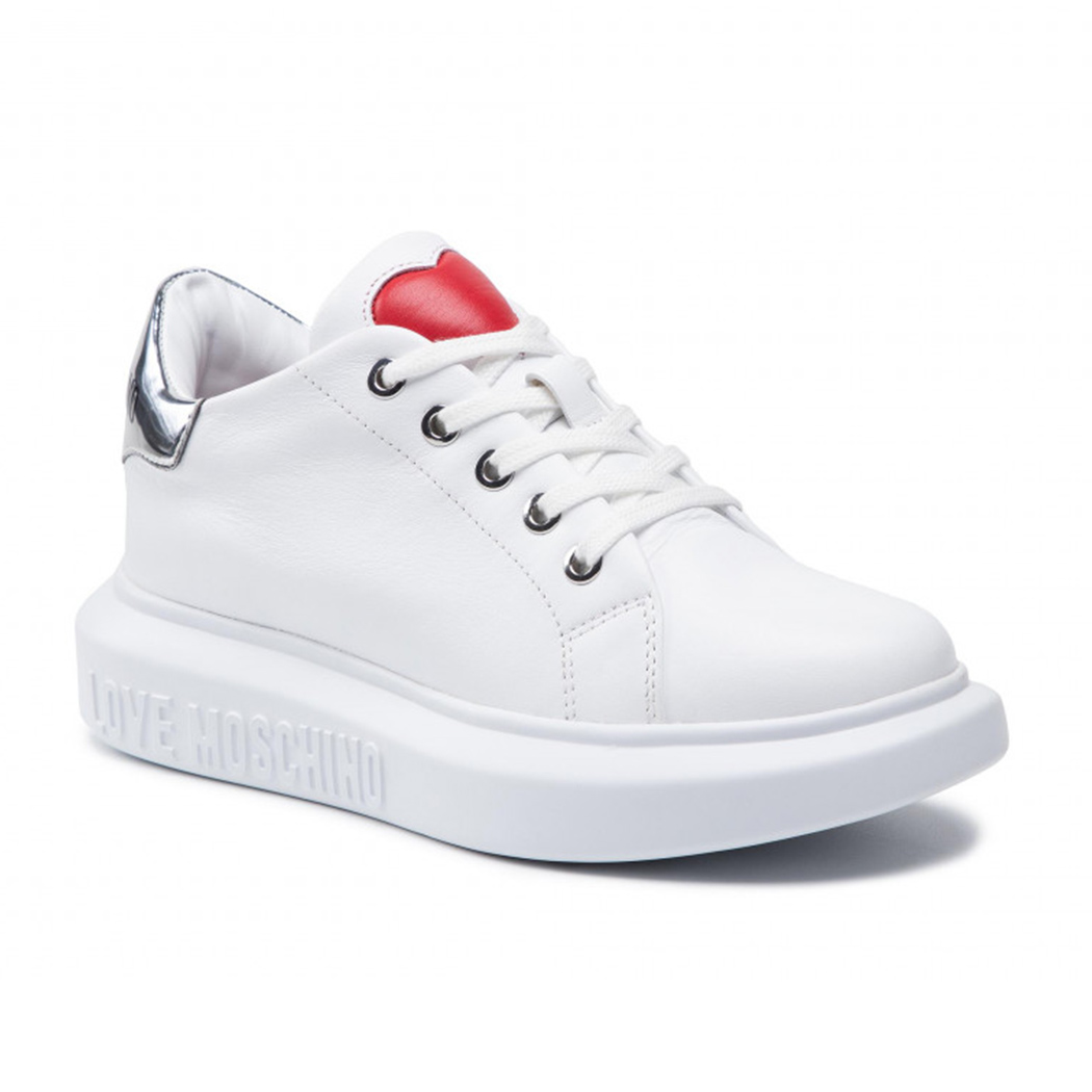 JA15284G1DIA610A - SCARPE DONNA - eliosjeans - LOVE MOSCHINO SCARPE  SNEAKERS DONNA RAGAZZA SHOES RUNNING CUORE JA15284G1DIA610A