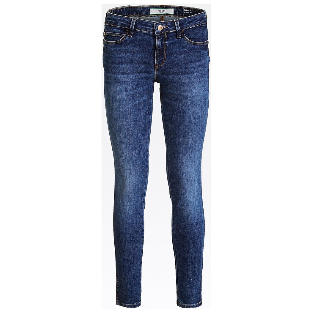 GUESS JEANS CURVE PANTALONI DONNA SKINNY MID STRETCH GIRL SLIM FIT W0YAJ2D4484