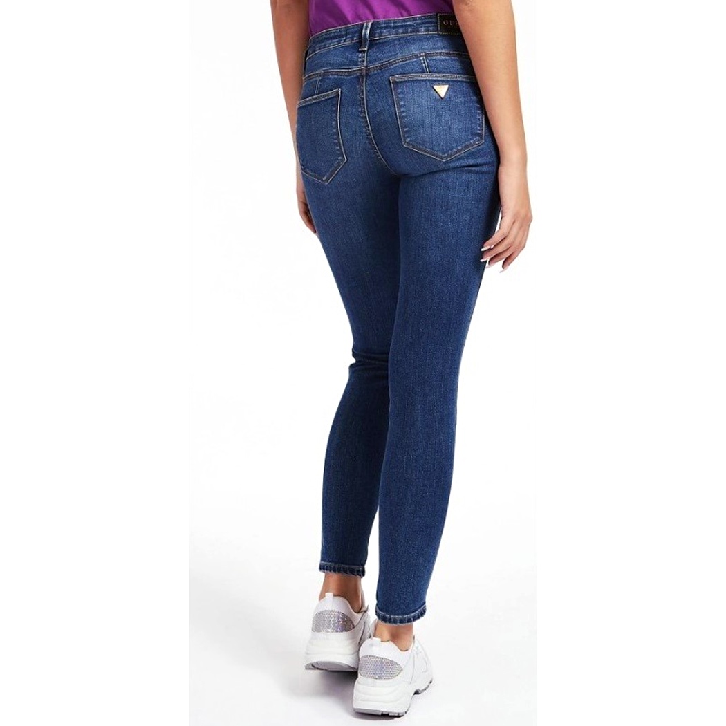GUESS JEANS CURVE PANTALONI DONNA SKINNY MID STRETCH GIRL SLIM FIT W0YAJ2D4484