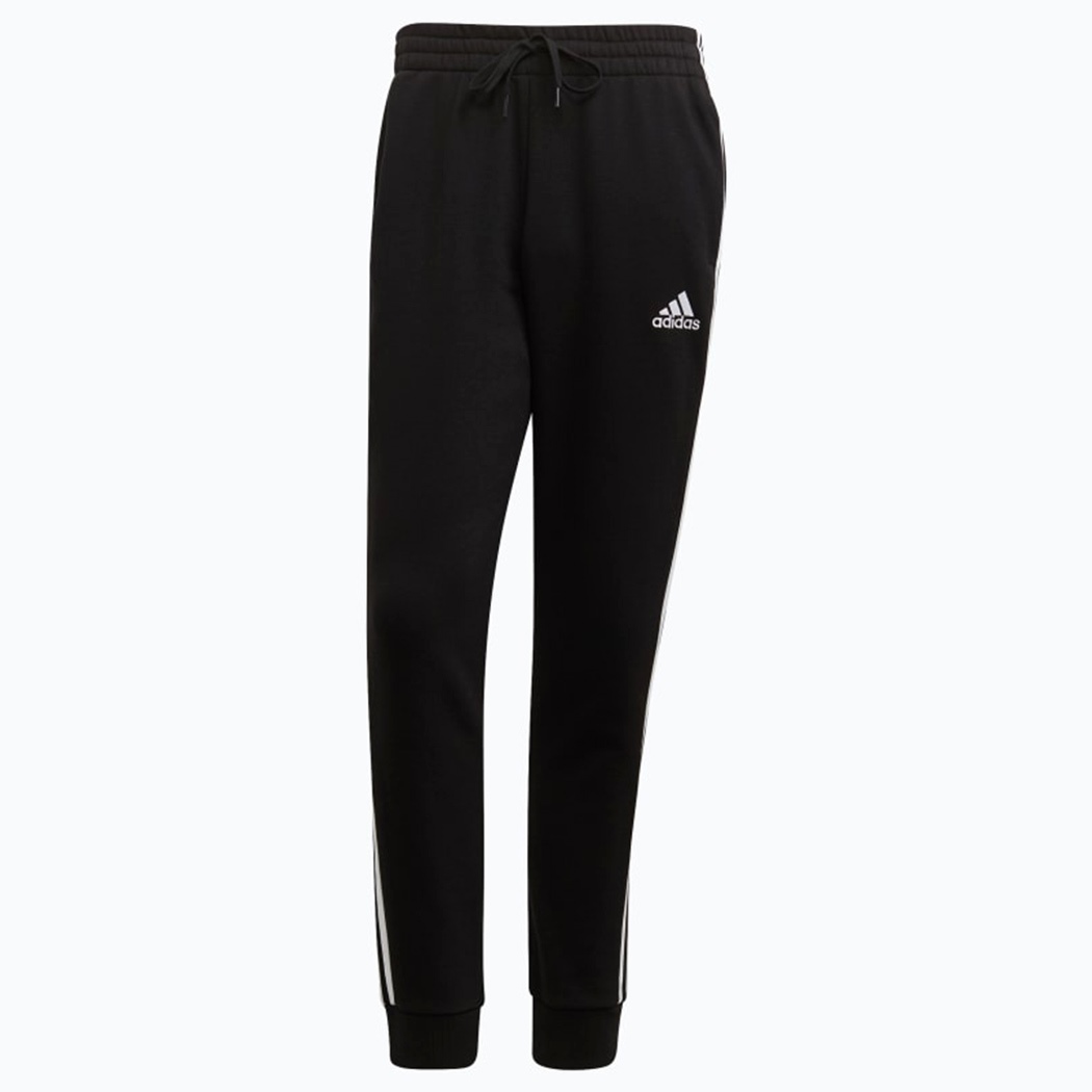 ADIDAS PANTALONI ESSENTIALS FLEECE TAPERED CUFF 3-STRIPES FELPA GARZATA GM1089