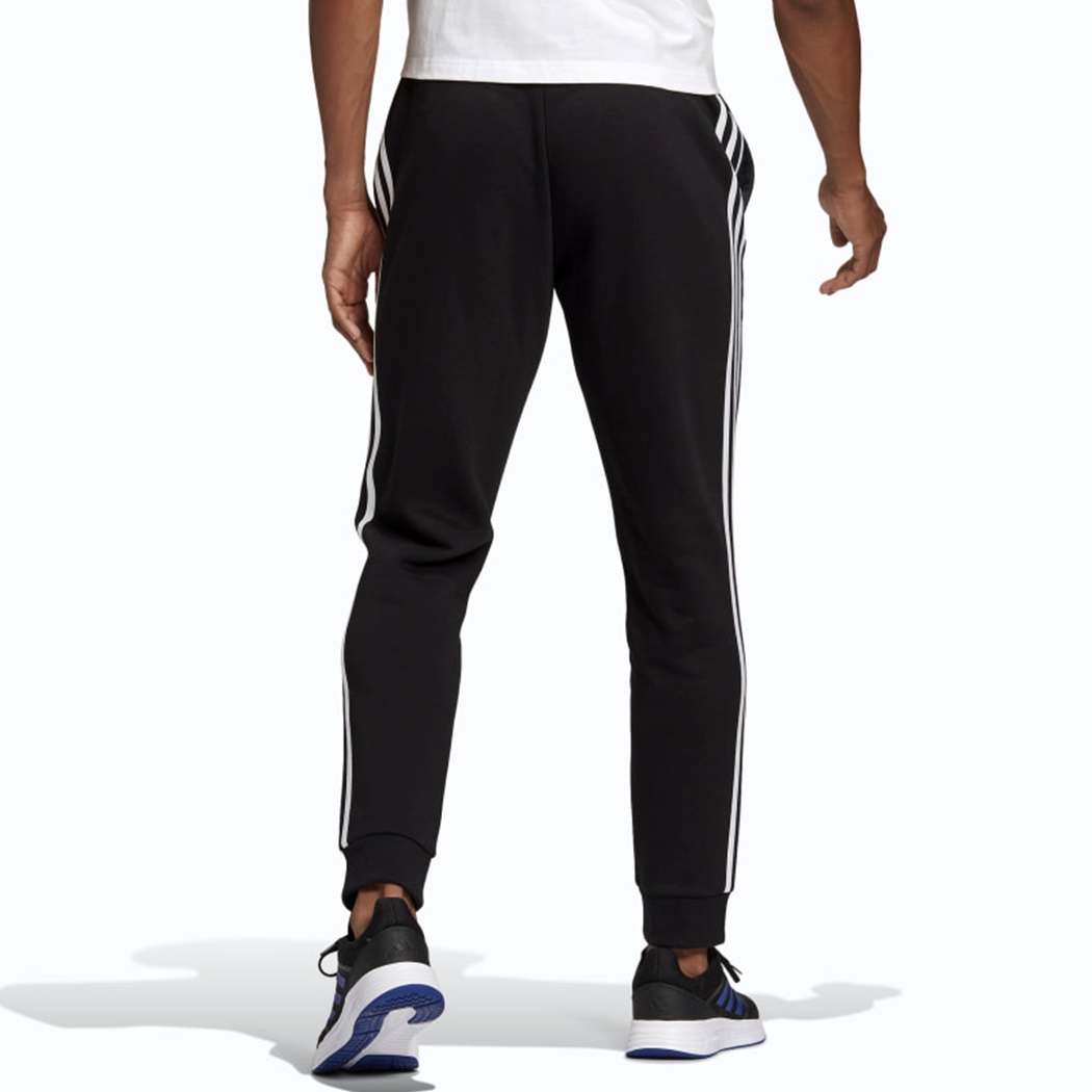 ADIDAS PANTALONI ESSENTIALS FLEECE TAPERED CUFF 3-STRIPES FELPA GARZATA GM1089
