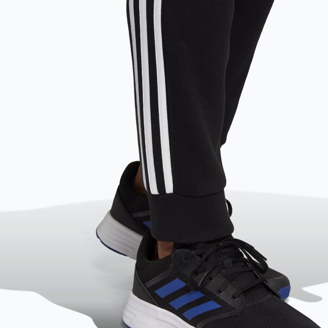 ADIDAS PANTALONI ESSENTIALS FLEECE TAPERED CUFF 3-STRIPES FELPA GARZATA GM1089