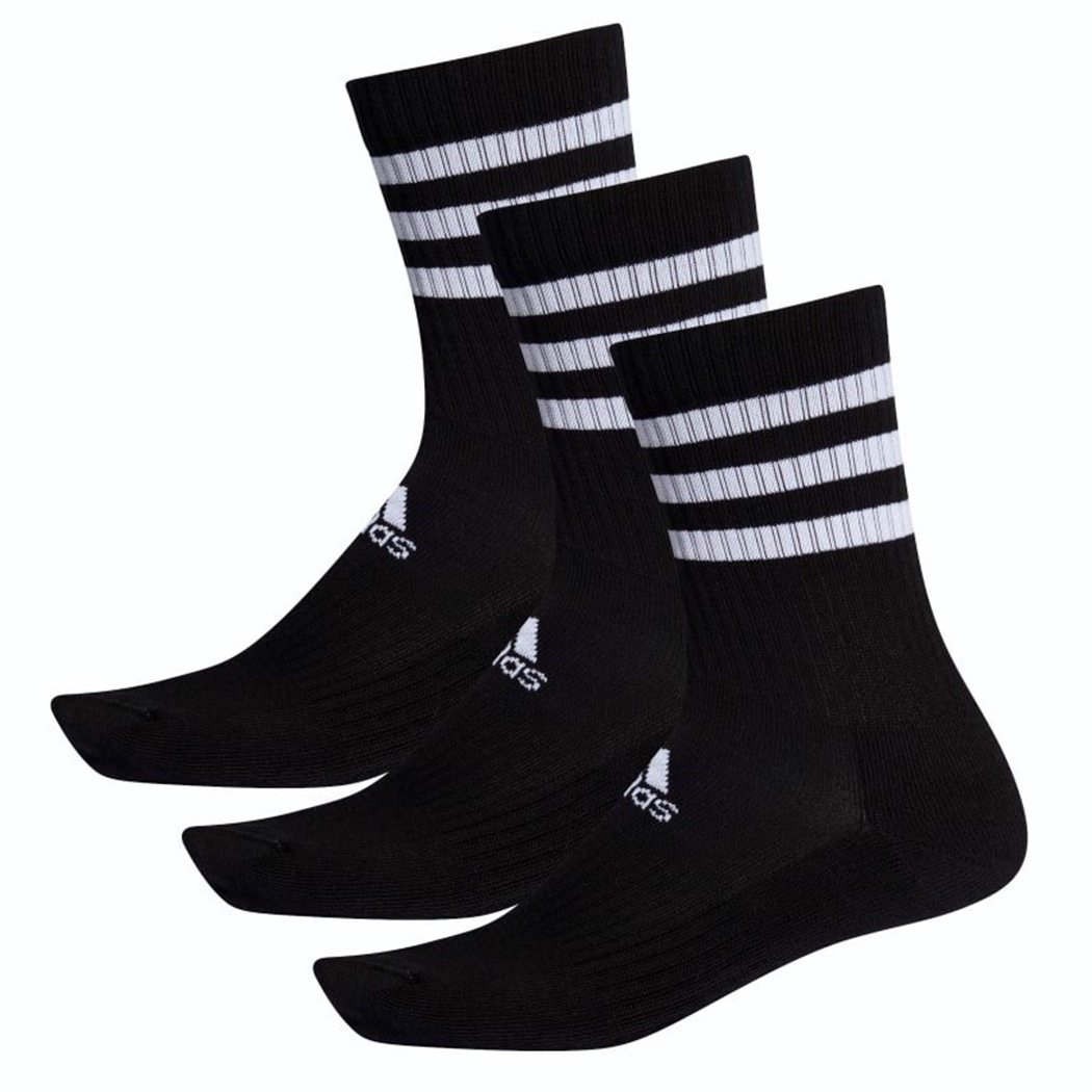 ADIDAS CALZE 3-STRIPES CUSHIONED 3 PAIA CALZINI SPUGNA UNISEX POLPACCIO DZ9347