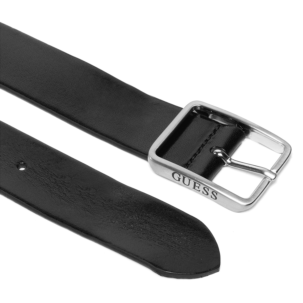 GUESS CINTURA UOMO LOGO IMPRESSO VERA PELLE FIBBIA BELT BOY CINTA M2RZ07L0Q40