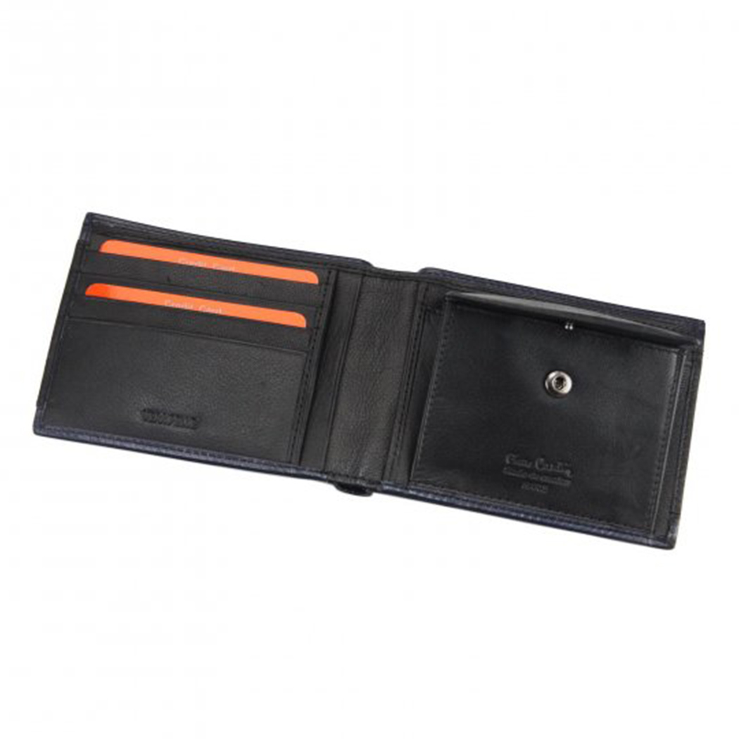 PIERRE CARDIN PORTAFOGLIO WALLET UOMO BANCONOTE CARTE VERA PELLE 8805TILAK32