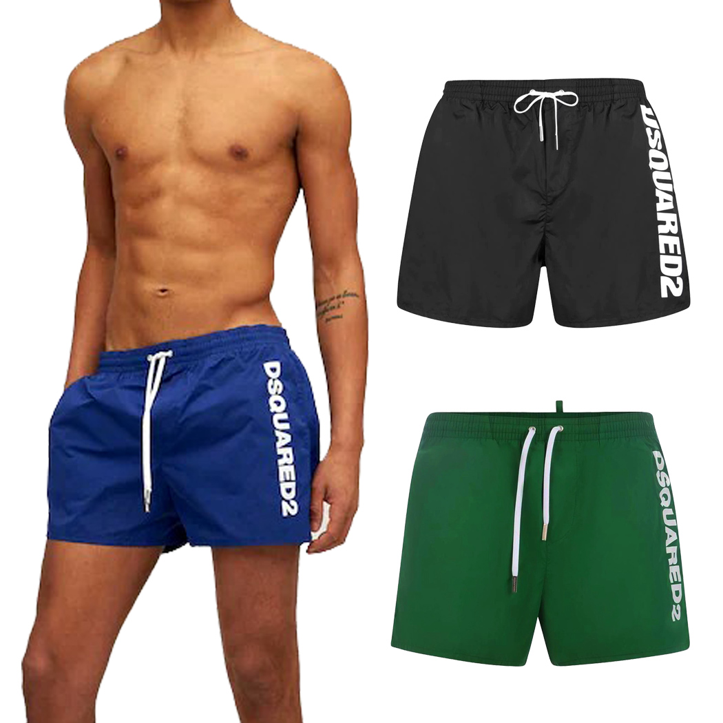 DSQUARED2 BEACH SHORT COSTUME BAGNO UOMO MARE PISCINA BOXER MIDI D7B644260